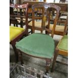 MAHOGANY STAINED SIDE CHAIR