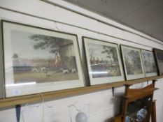 SET OF FOUR REPRODUCTION HUNTING PRINTS