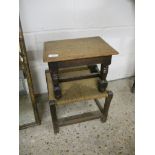 RUSH SEATED STOOL AND ONE OTHER