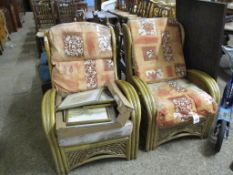 PAIR OF MODERN CONSERVATORY CHAIRS