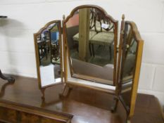 REPRODUCTION TWO-FOLD DRESSING TABLE MIRROR