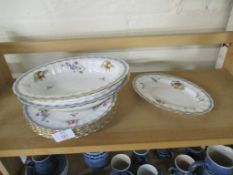 DINNER WARES BY SPODE IN THE TRAPNELL SPRAYS PATTERN