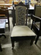 VICTORIAN PRIE-DIEU CHAIR