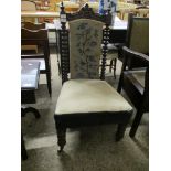 VICTORIAN PRIE-DIEU CHAIR