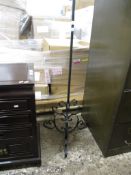 WROUGHT IRON STANDARD LAMP, 147CM HIGH