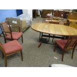 SET OF SIX MODERN CANE BACK DINING CHAIRS (TWO CARVERS AND FOUR SINGLE CHAIRS)