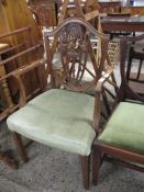 MAHOGANY CHIPPENDALE STYLE CARVER CHAIR