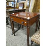 REPRODUCTION MAHOGANY SIDE TABLE, 62CM WIDE