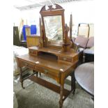 19TH CENTURY MAHOGANY DRESSING TABLE, 96CM WIDE