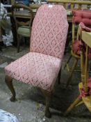 EARLY 20TH CENTURY UPHOLSTERED BEDROOM CHAIR