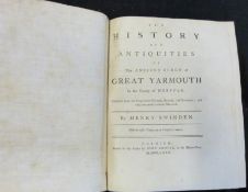 HENRY SWINDEN: THE HISTORY AND ANTIQUITIES OF THE ANCIENT BURGH OF GREAT YARMOUTH IN THE COUNTY OF