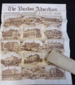 Packet: 1885 Buxton visitors guide, supplement to the Buxton Advertiser but priced separately, 4pp