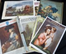 BIBBY'S ANNUAL 1922 + Bibby's Hearth and Farm 1929-34, 6 issues + 9 Bibby calendars, 1925-27, 1929-