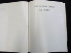 "THE SCRIBE": THE AUGUST CRUISES OF SY "ZARA", Glasgow, Gilmour & Lawrence Ltd, [1910], (60),