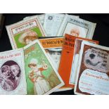 THE WORLD AND HIS WIFE, A MONTHLY JOURNAL FOR THE HOME, 9 assorted issues, 1904-06, mixed