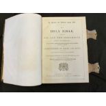 THE HOLY BIBLE..., Glasgow and London, William Collins, 1869, engraved plates, thick 4to, decorative