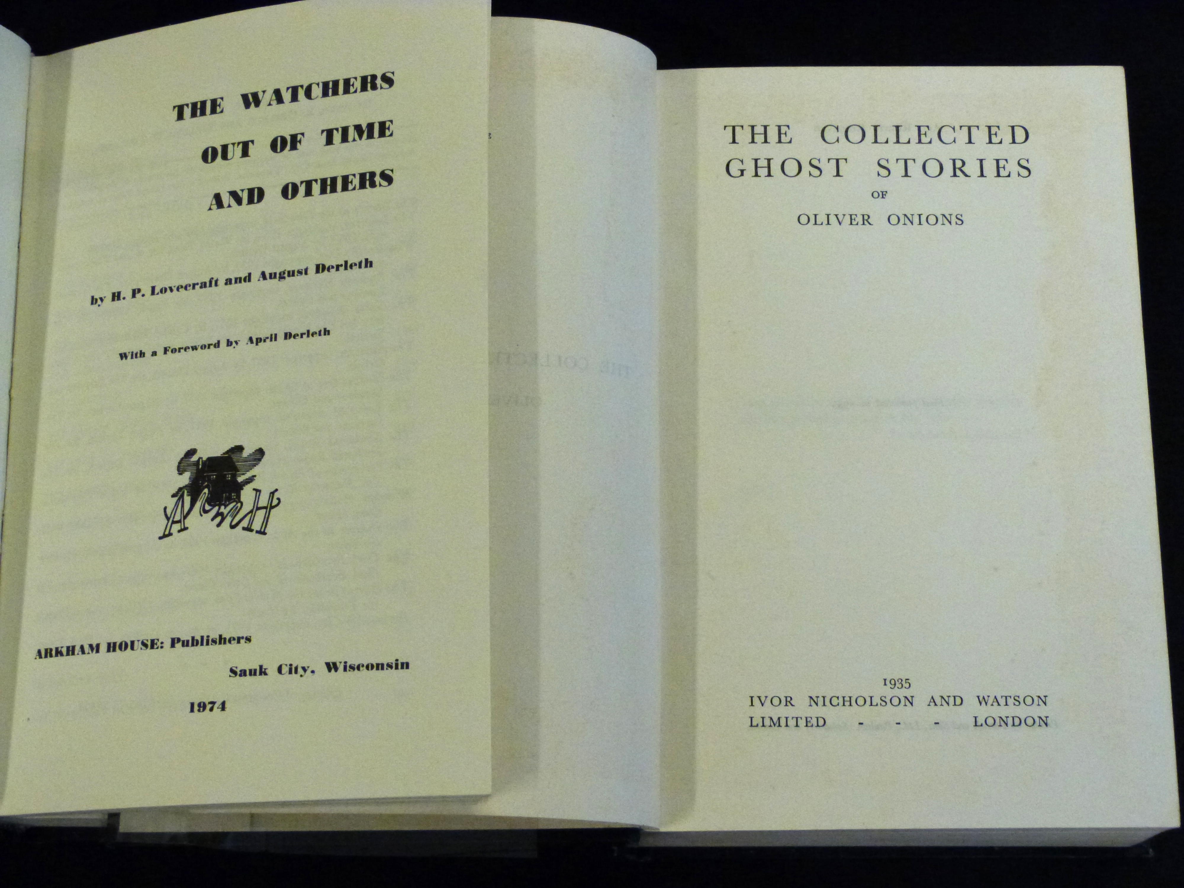H P LOVECRAFT & AUGUST DERLETH: THE WATCHERS OUT OF TIME AND OTHERS, Wisconsin, Arkham House,