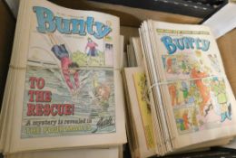 Box: BUNTY comic, 1970-89, assorted issues