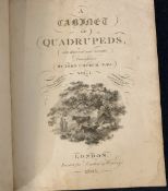 JOHN CHURCH: A CABINET OF QUADRUPEDS, London for Darton & Harvey, 1805, vol 1 (of 2) only, added