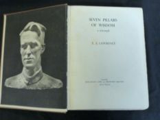 T E LAWRENCE: SEVEN PILLARS OF WISDOM, London, Jonathan Cape, 1935, 1st trade edition, original