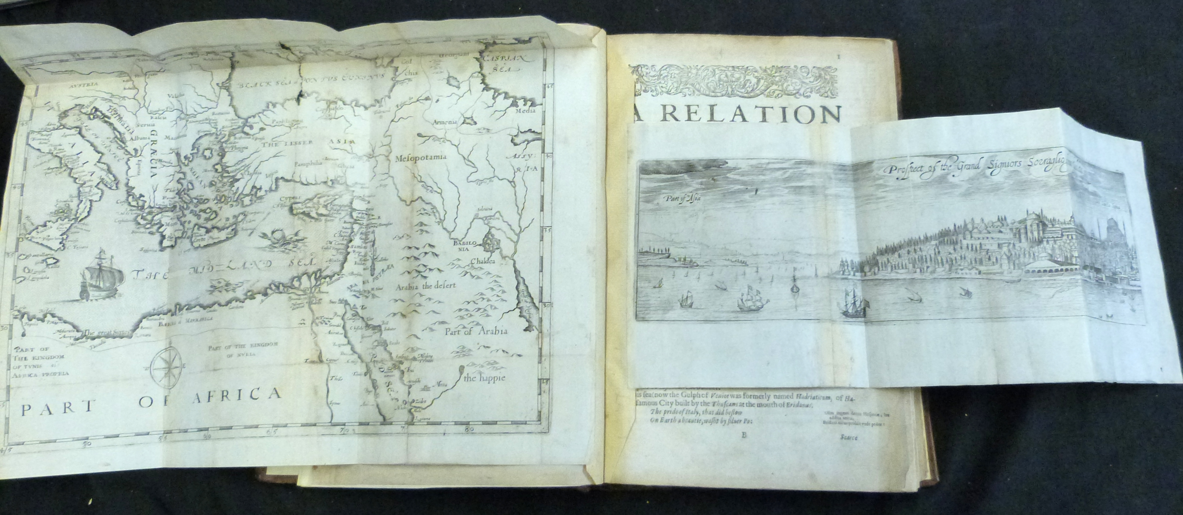 GEORGE SANDYS: A RELATION OF A JOURNEY BEGUN AN DOM 1610 FOURE BOOKES CONTAINING A DESCRIPTION OF - Image 4 of 5