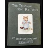 BEATRIX POTTER: THE TALE OF TOM KITTEN, London, Frederick Warne, 1907, 1st edition, rear free