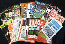 Packet: assorted Manchester United soccer programmes