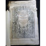 THE BIBLE THAT IS..., London, Robert Barker, 1607, all leaves before ff64 with mainly extensive