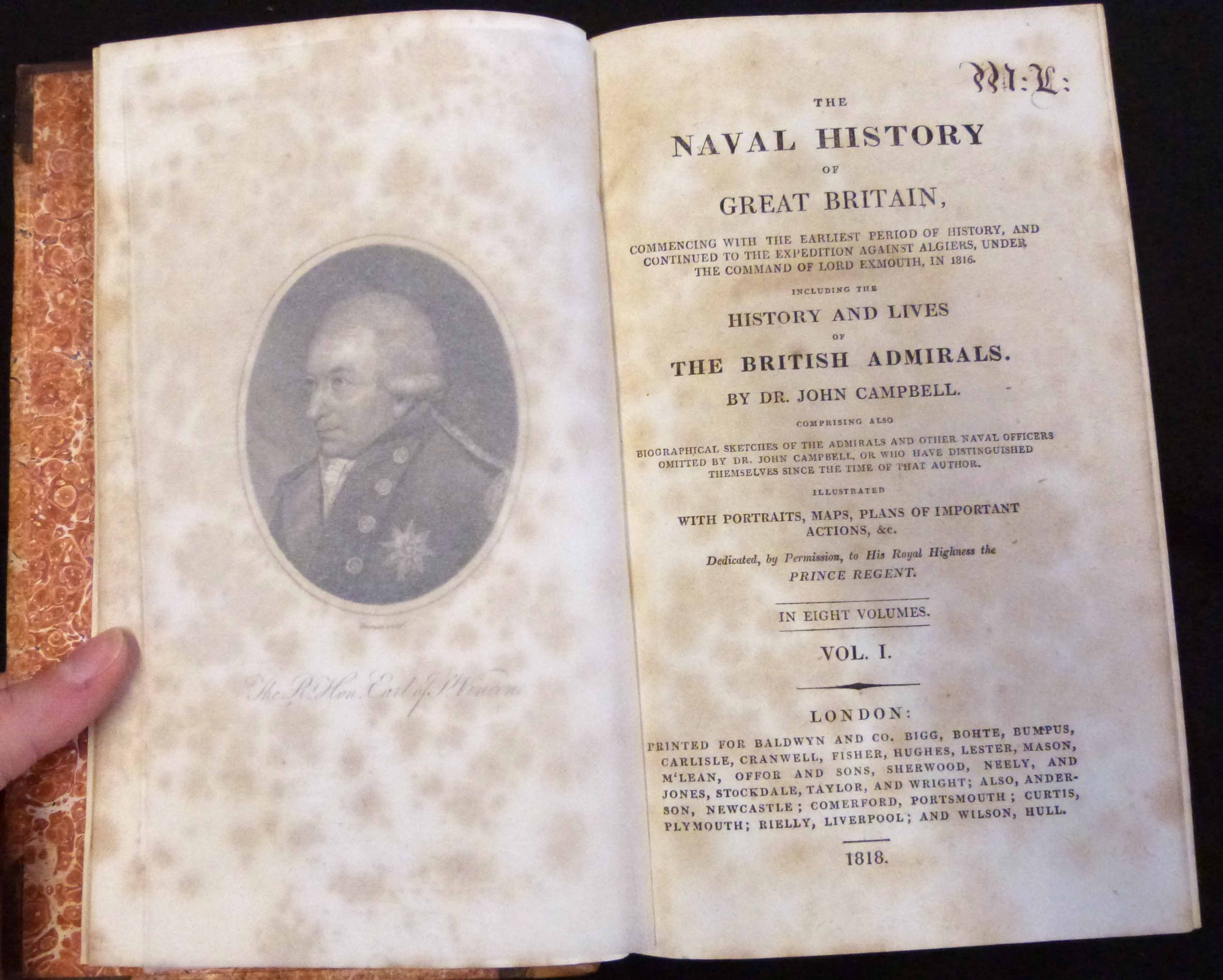 JOHN CAMPBELL: A NAVAL HISTORY OF GREAT BRITAIN... INCLUDING THE HISTORY AND LIVES OF THE BRITISH - Image 2 of 3