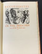 ECCLESIASTES OR THE PREACHER, ill Blair Hughes-Stanton, [Waltham St Lawrence], Golden Cockerel
