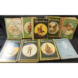 CHATTERBOX, 1921-23, 1927-30, 8 vols, mixed condition, 4to, original cloth backed pictorial boards +