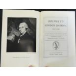 FREDERICK A POTTLE: BOSWELL'S LONDON JOURNAL 1762-1763, London, William Heinemann, 1951 reprint,