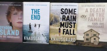 KARL OVE KNAUSGAARD: 4 titles: A DEATH IN THE FAMILY, London, Harvill Secker, 2012, 1st edition,