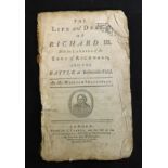 WILLIAM SHAKESPEARE: A LIFE AND DEATH OF RICHARD III WITH THE LANDING OF THE EARL OF RICHMOND AND