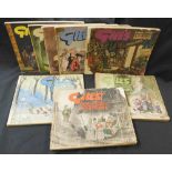 CARL GILES: CARTOON ANNUALS, [1946-54], 1st to 8th series, oblong, 4to, original pictorial wraps but