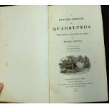 THOMAS BEWICK: A GENERAL HISTORY OF QUADRUPEDS, Newcastle upon Tyne, Edw Walker for T Bewick & Sons,