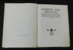 SAMSON AND DELILAH FROM THE BOOK OF JUDGES ACCORDING TO THE AUTHORISED VERSION, ill Robert Gibbings,