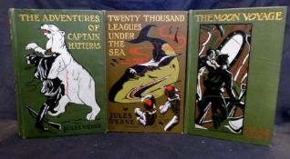 JULES VERNE: 3 titles: THE ADVENTURES OF CAPTAIN HATTERAS CONTAINING "THE ENGLISH AT THE NORTH POLE"