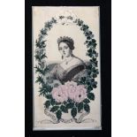 Queen Victoria woven silk by Caldicott, 180 x 100mm