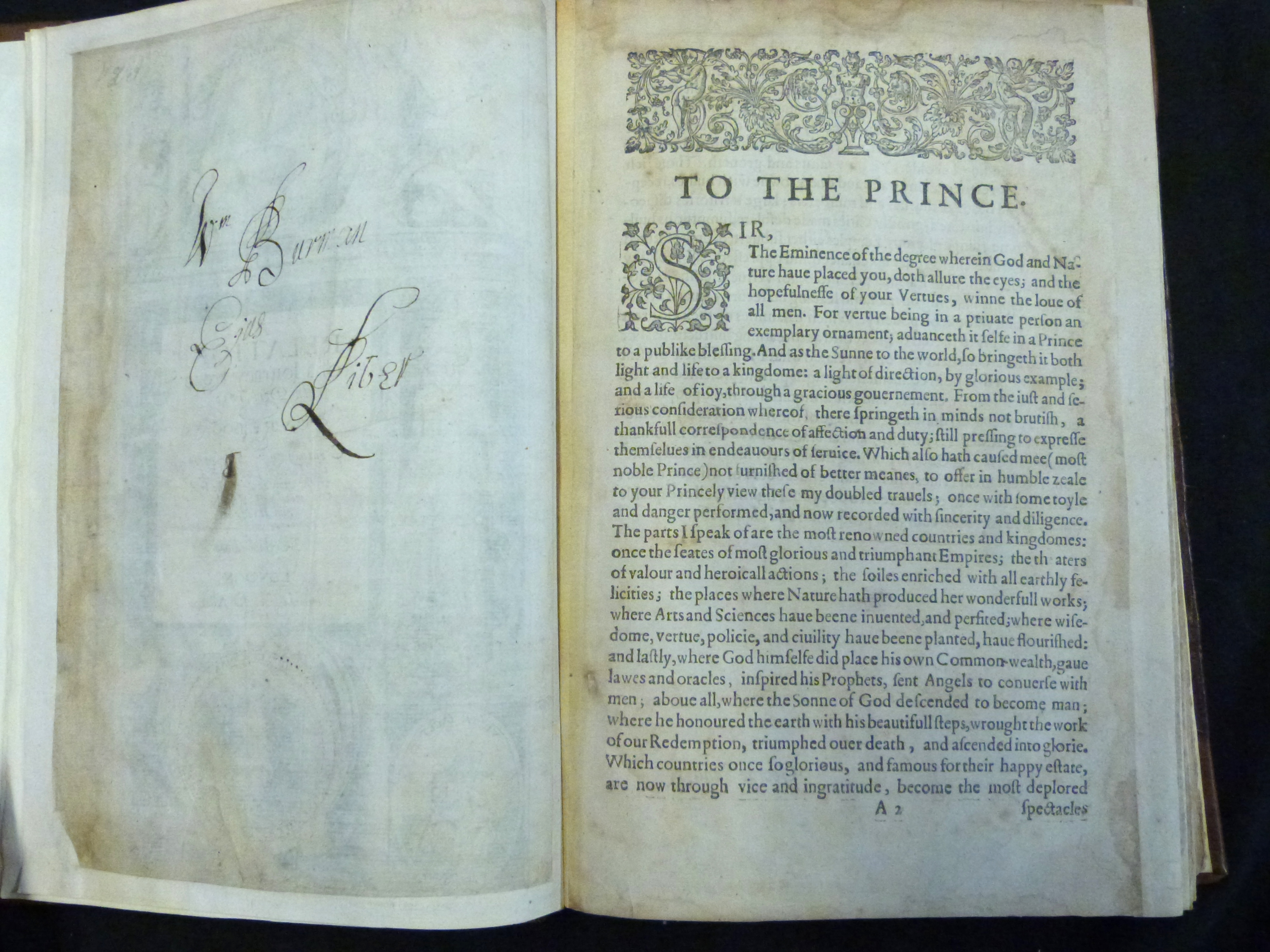 GEORGE SANDYS: A RELATION OF A JOURNEY BEGUN AN DOM 1610 FOURE BOOKES CONTAINING A DESCRIPTION OF - Image 2 of 5