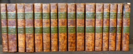ETIENNE BONNOT DE CONDILLAC: OEUVRES COMPLETES, Paris, Lecointe et Durey, 1822, 16 vols,