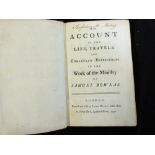 SAMUEL BOWNAS: AN ACCOUNT OF THE LIFE TRAVELS AND CHRISTIAN EXPERIENCES IN THE WORK OF THE