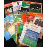 Packet: assorted Football Association International programmes