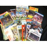 Box: good quantity assorted soccer programmes