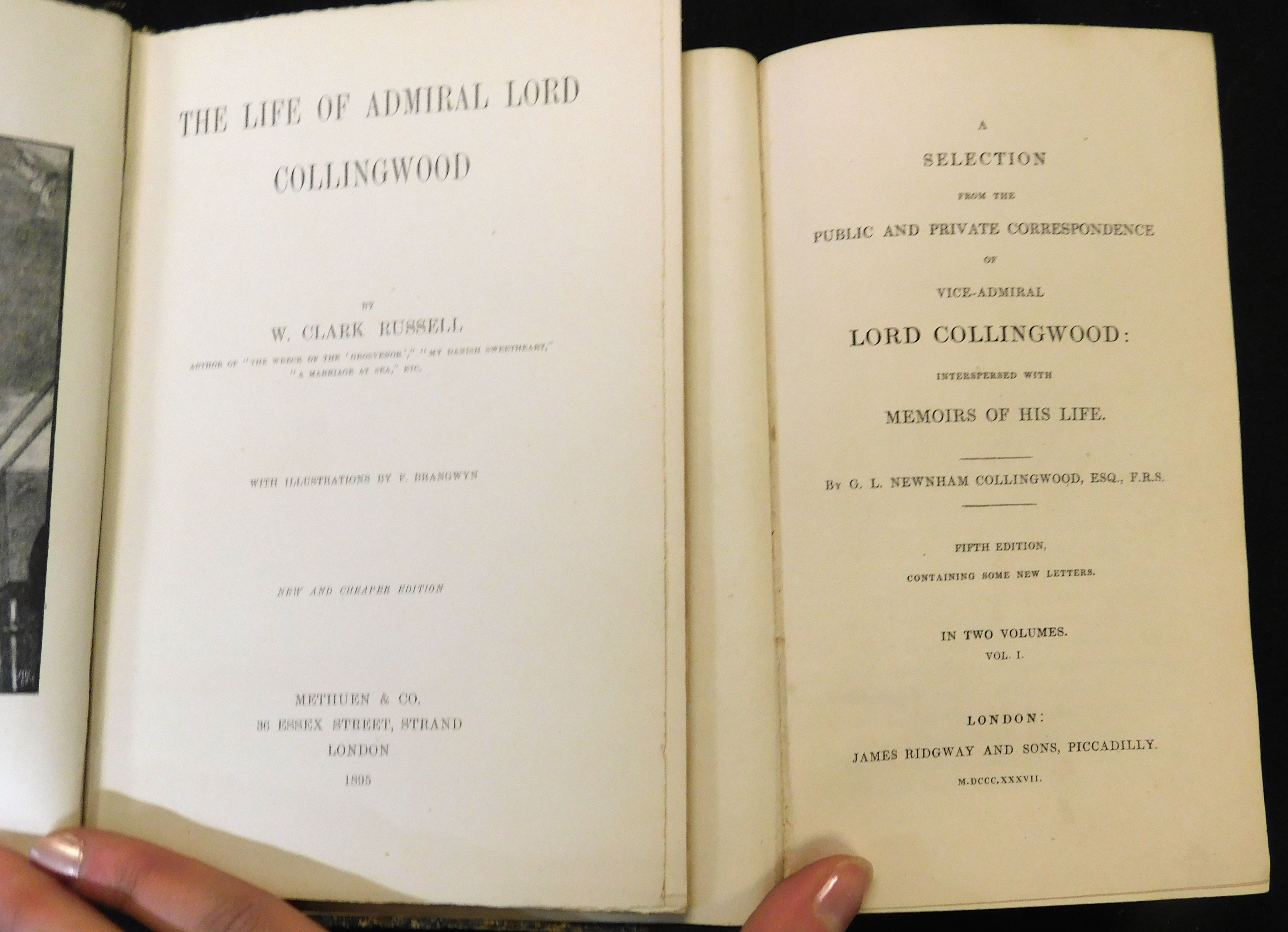 GEORGE LEWIS NEWNHAM COLLINGWOOD (ED): A SELECTION FROM THE PUBLIC AND PRIVATE CORRESPONDENCE OF