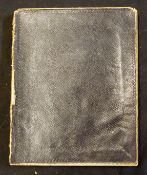 Victorian soft cover notebook, the first page with manuscript "L H Cattley, Commoners