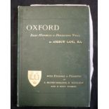 ANDREW LANG: OXFORD, BRIEF HISTORICAL AND DESCRIPTIVE NOTES, London, Seeley Jackson & Halliday,