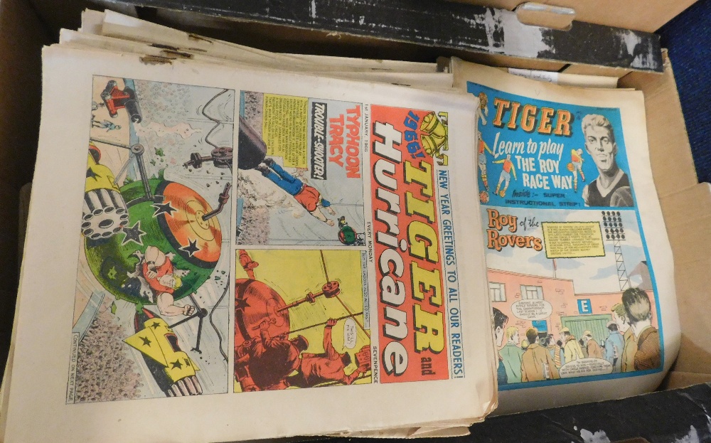 Box: TIGER, TIGER and HURRICANE comic, 1963, 1965-67 including the full year for 1966