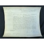 1912 warrant appointing a Royal Navy Lieutenant, signed by George V and Battenburg (Admiral Louis
