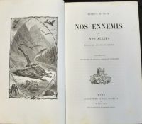 ARTHUR MANGIN: NOS ENNEMIS ET NOS ALLIES ETUDES ZOOLOGIQUES, Tours, Alfred Mame, 1870, 1st